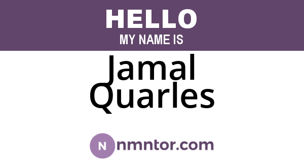 Jamal Quarles