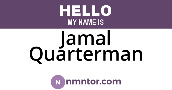 Jamal Quarterman
