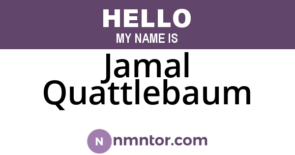Jamal Quattlebaum