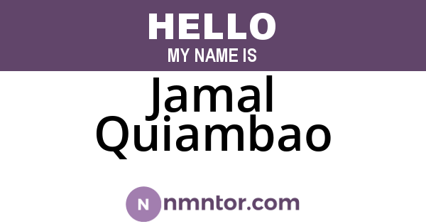 Jamal Quiambao