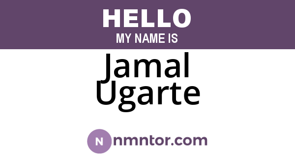 Jamal Ugarte