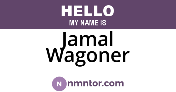 Jamal Wagoner