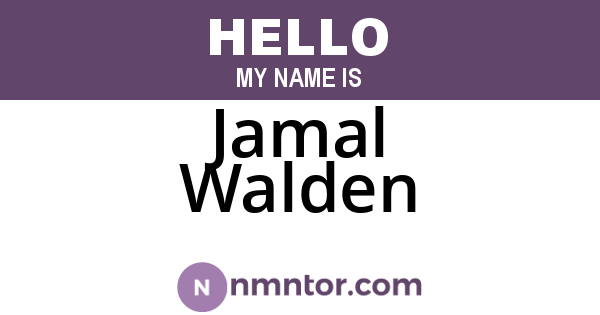 Jamal Walden