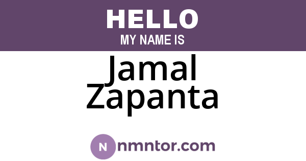 Jamal Zapanta