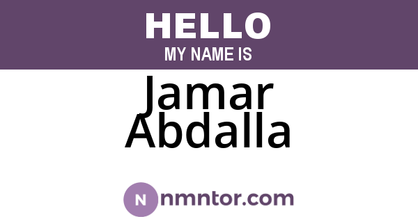 Jamar Abdalla