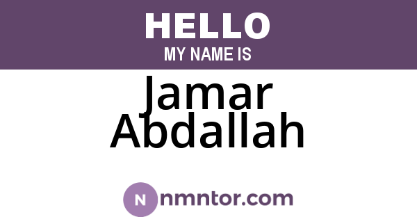 Jamar Abdallah