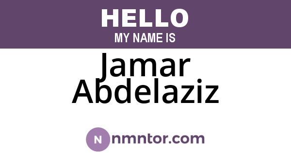 Jamar Abdelaziz