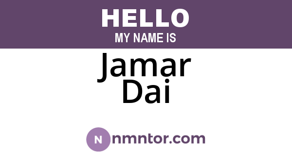 Jamar Dai
