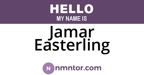 Jamar Easterling
