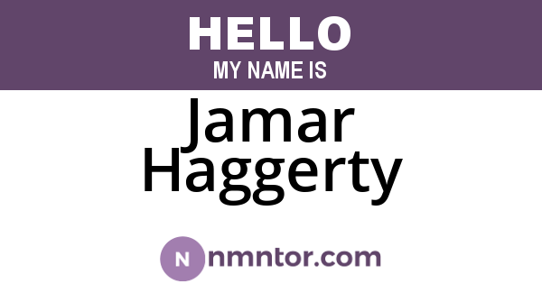 Jamar Haggerty