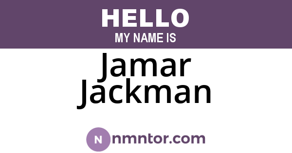 Jamar Jackman