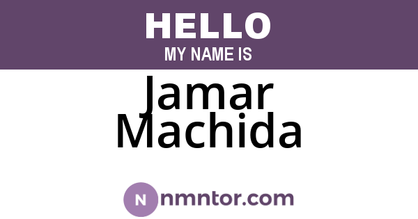 Jamar Machida
