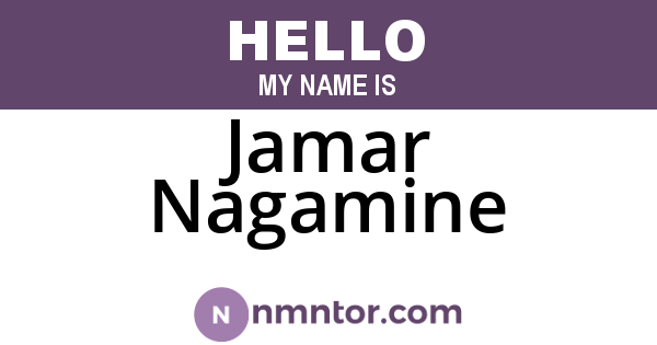 Jamar Nagamine