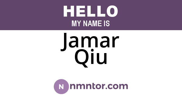 Jamar Qiu