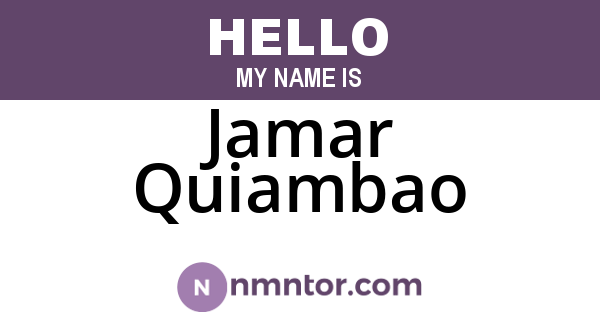 Jamar Quiambao