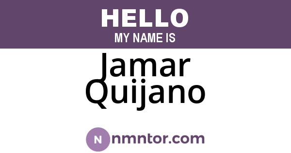 Jamar Quijano
