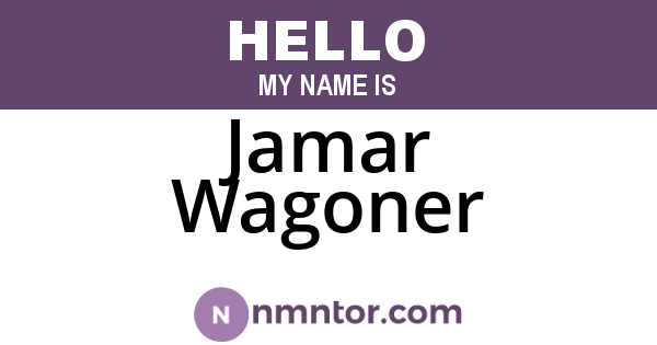 Jamar Wagoner