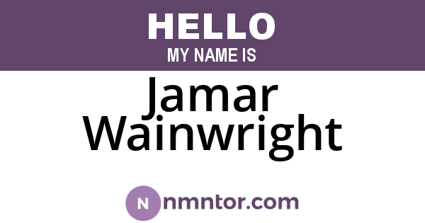 Jamar Wainwright