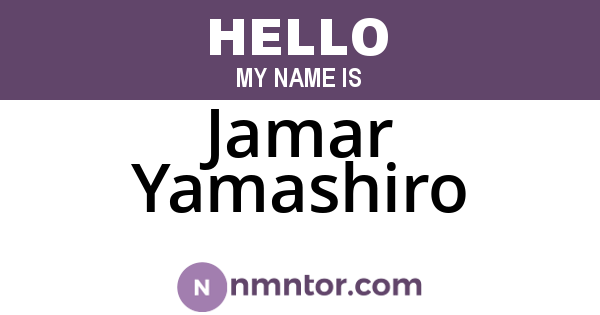 Jamar Yamashiro