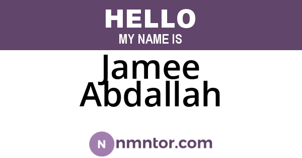 Jamee Abdallah