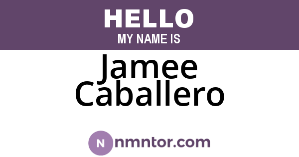 Jamee Caballero