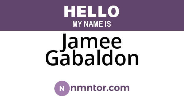 Jamee Gabaldon