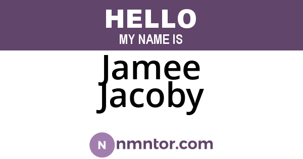 Jamee Jacoby