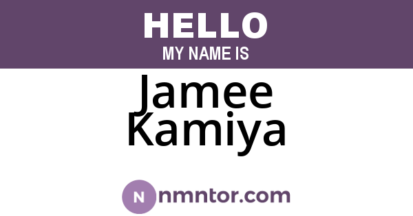 Jamee Kamiya