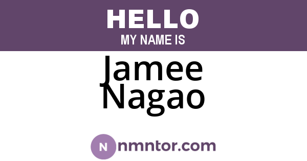 Jamee Nagao