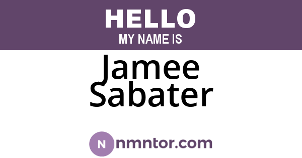 Jamee Sabater