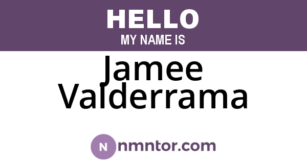 Jamee Valderrama