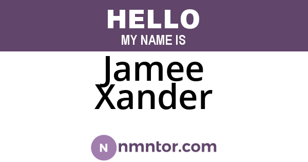 Jamee Xander