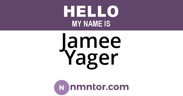 Jamee Yager