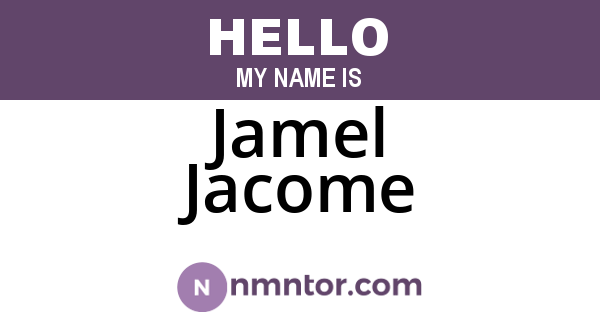 Jamel Jacome