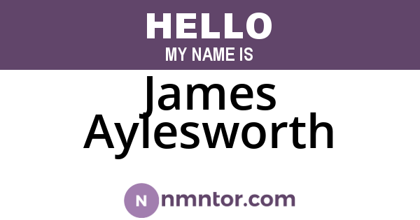 James Aylesworth
