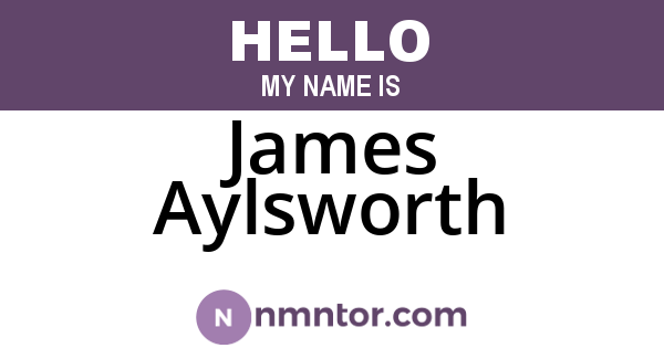 James Aylsworth