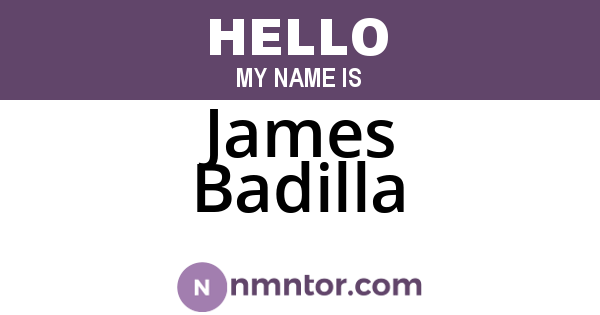 James Badilla