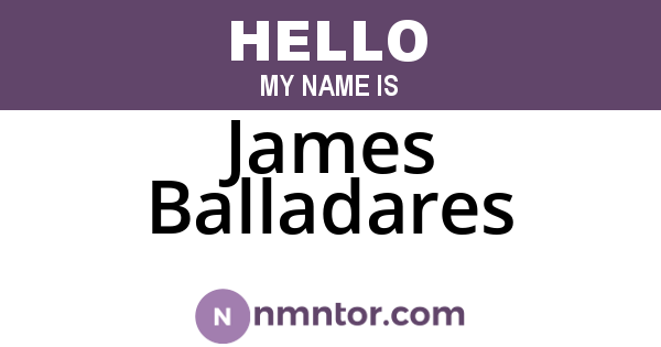 James Balladares