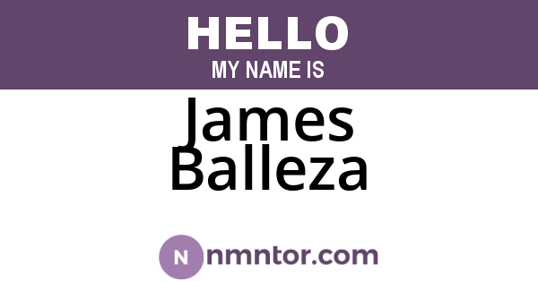 James Balleza