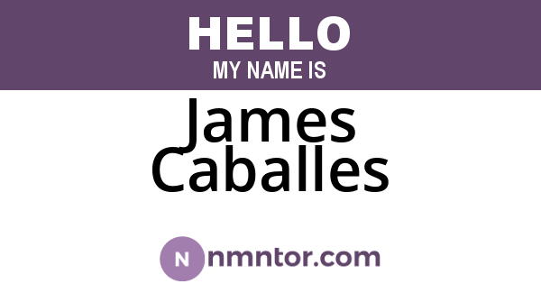 James Caballes