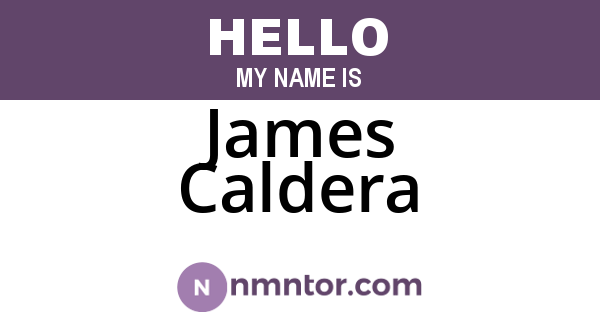James Caldera