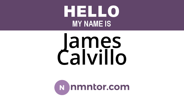 James Calvillo