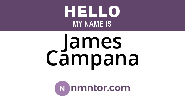 James Campana