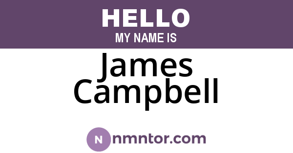 James Campbell
