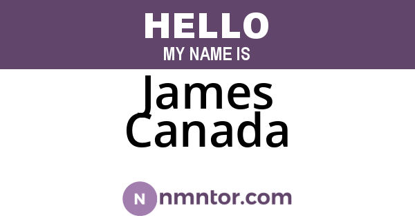 James Canada