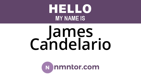 James Candelario