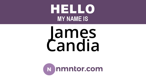 James Candia