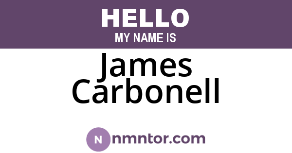 James Carbonell