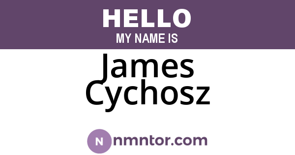 James Cychosz