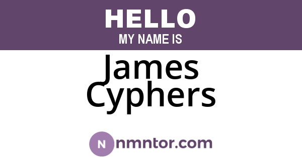 James Cyphers